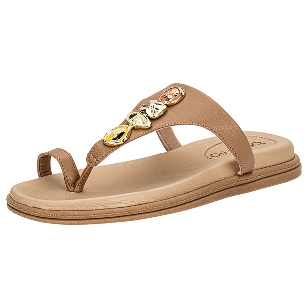 Tamanco Feminino Flat Beira Rio 8513119 BEGE 39