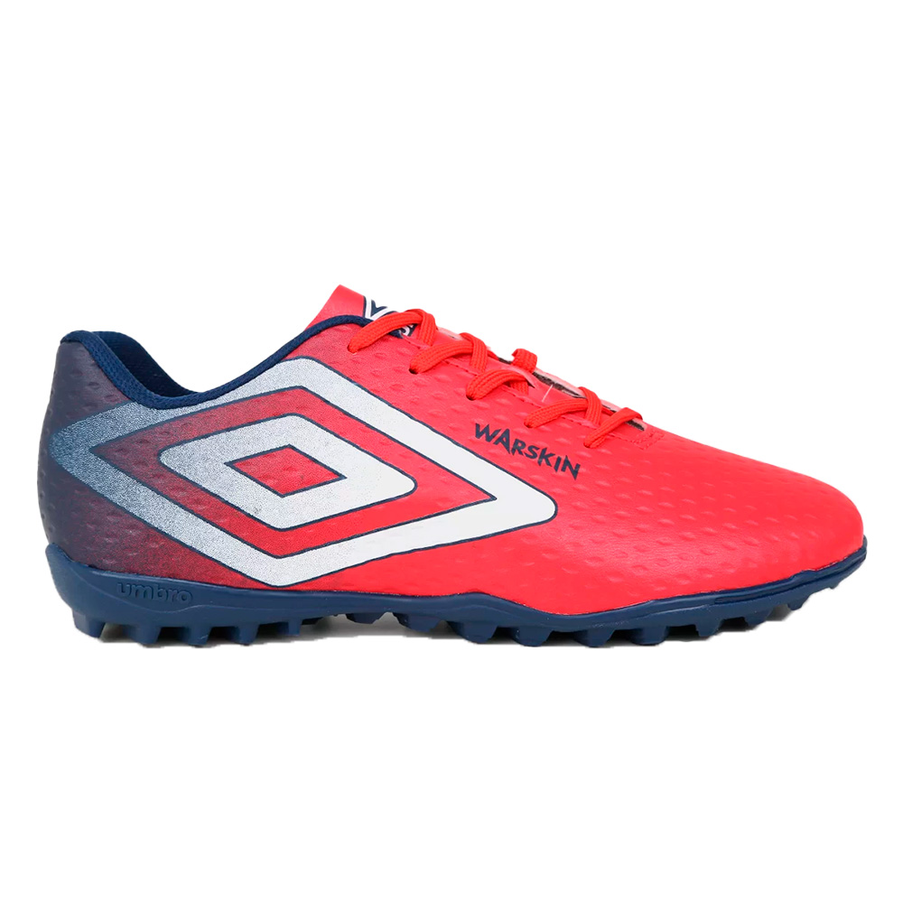 Chuteira Umbro Society Warskin Red Blue — 39 / 40 / 42, Novo
