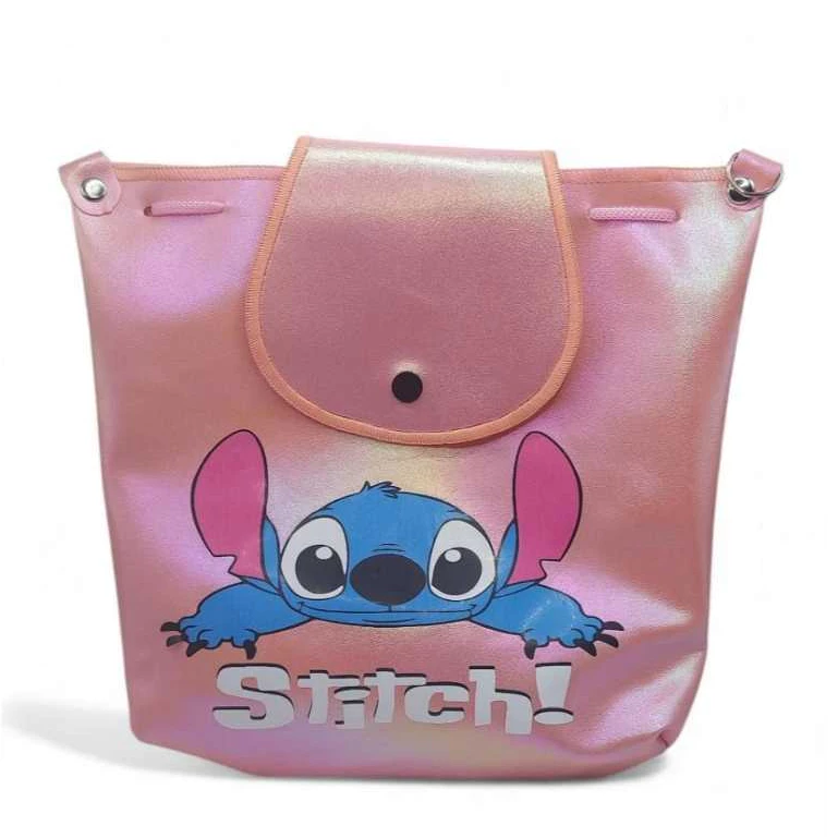 Foto 3 de Bolsinha Transversal Infantil Do Stitch / Mini mochila
