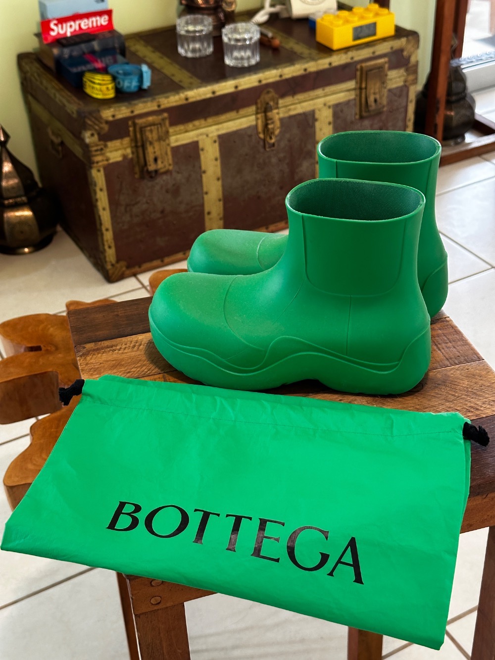 Bota Bottega Veneta Puddle Ankle Grass — 36, Usado