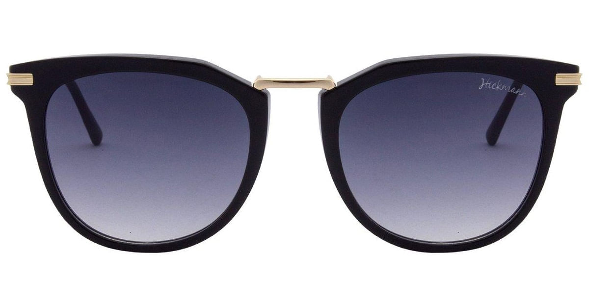 Óculos de Sol Feminino Hickmann HI9074 Gatinho Preto com Dourado