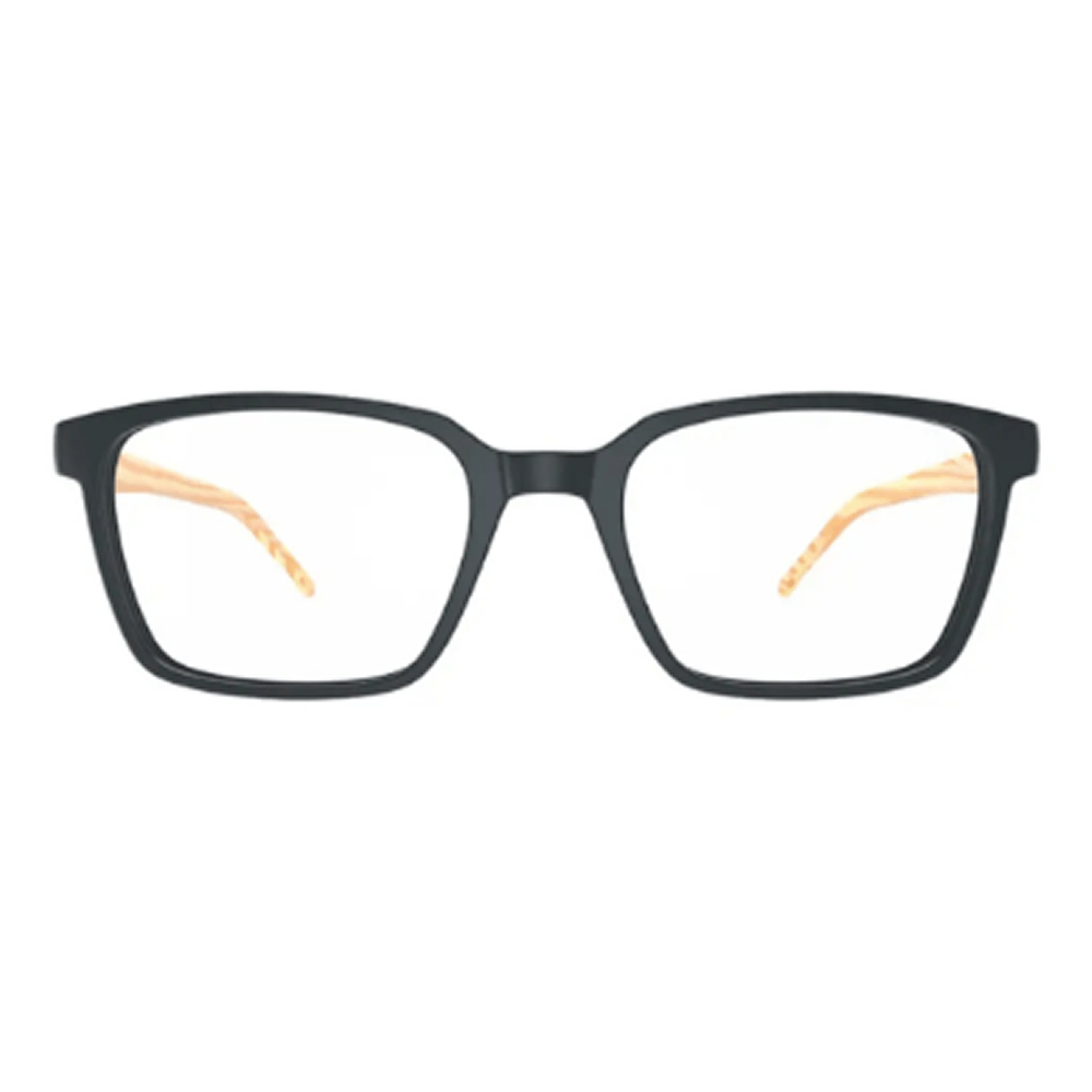 Armação de Óculos de Grau HB 0491 Unissex Quadrado Acetato Preto