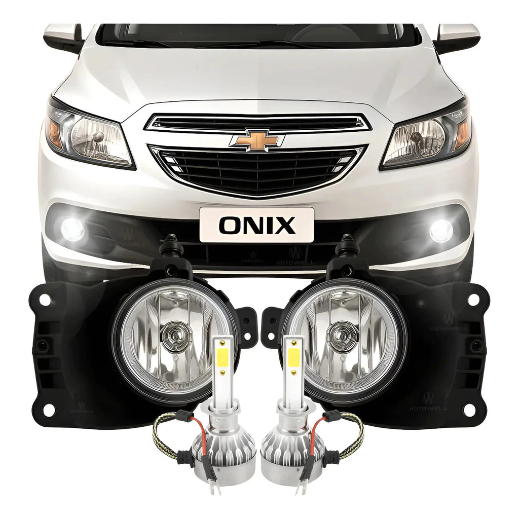 Farol Milha Lâmpadas Led Onix Prisma Cobalt Spin 2012 À 2018