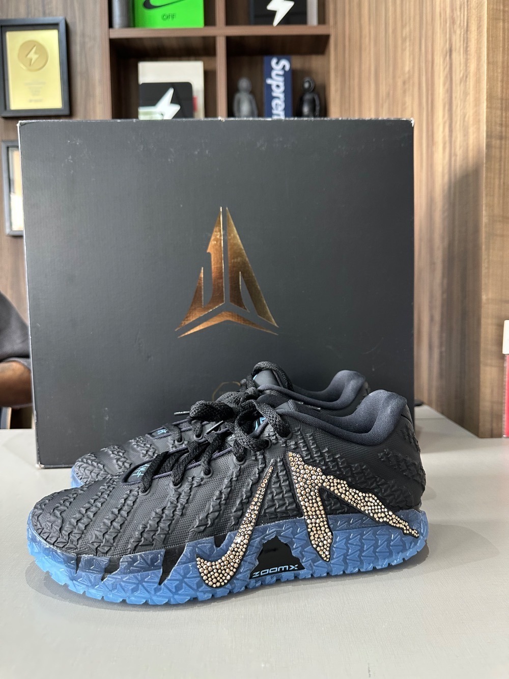 Swarovski x Nike Ja 3 Black Multi-Color — 39.5, Novo