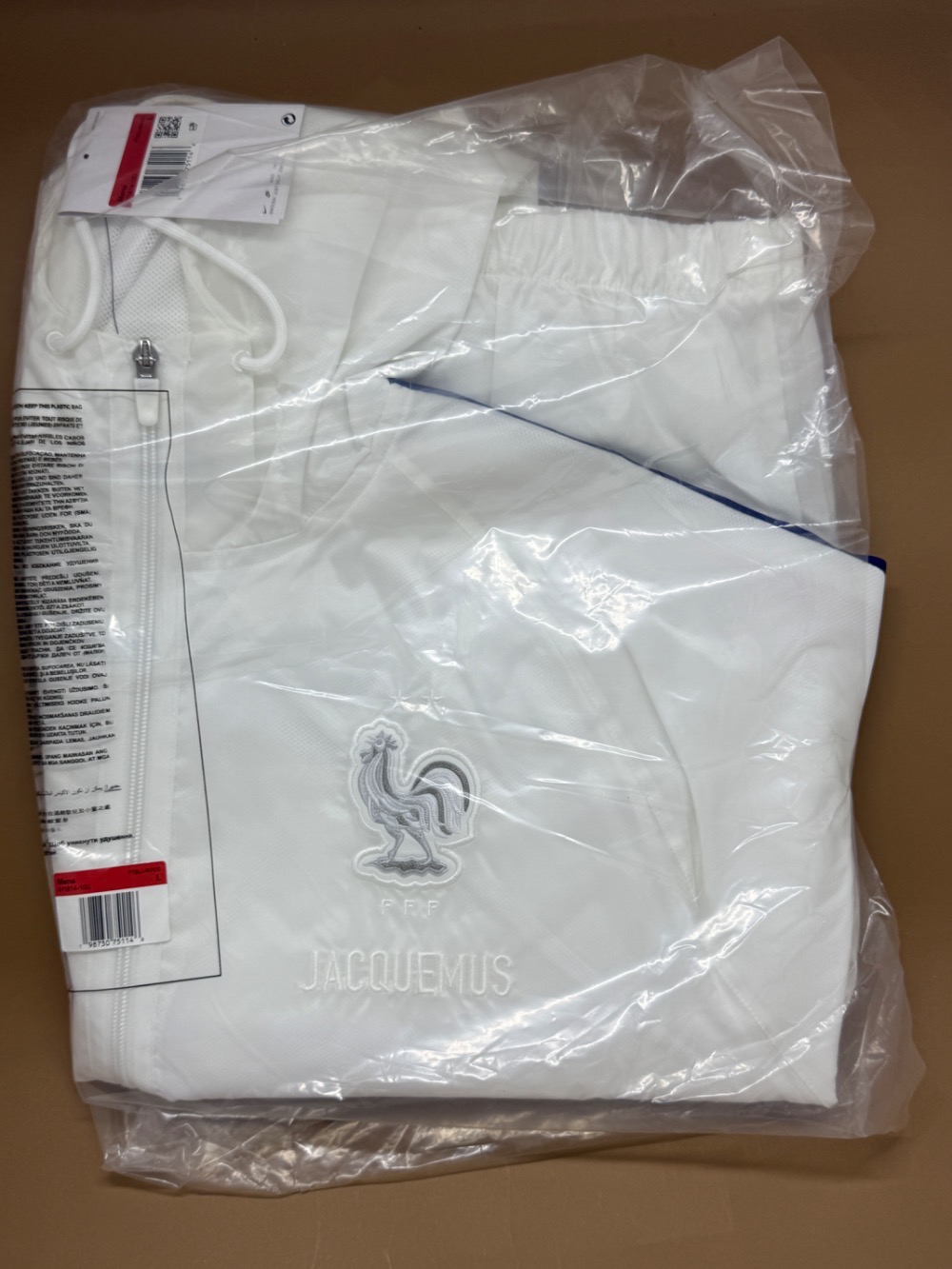 France x Jacquemus x Nike Jaqueta Dri-FIT Anthem White Game Royal — G, Novo
