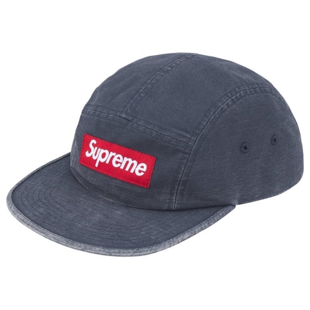 Boné Supreme Canvas Camp Cap Navy SS26-W11 — Único, Novo