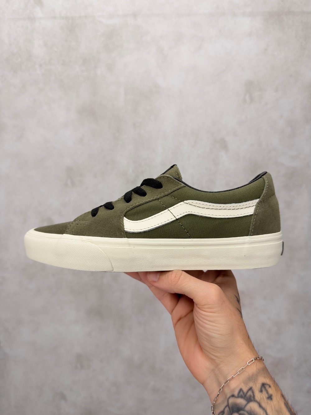 Vans Sk8-Low Mossy Olive Egret — 36 / 37 / 38, Novo