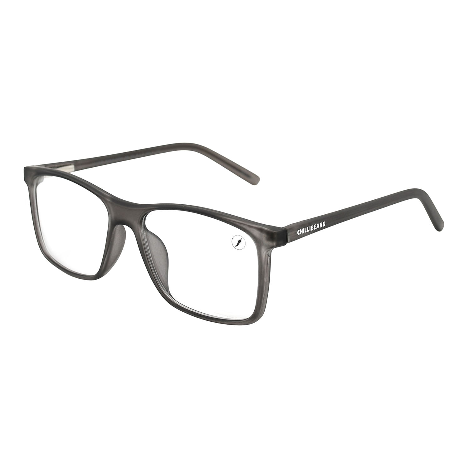 Armação Para Óculos de Grau Infantil Masculino Chilli Beans Quadrado Prata LV.KD.0064.0707