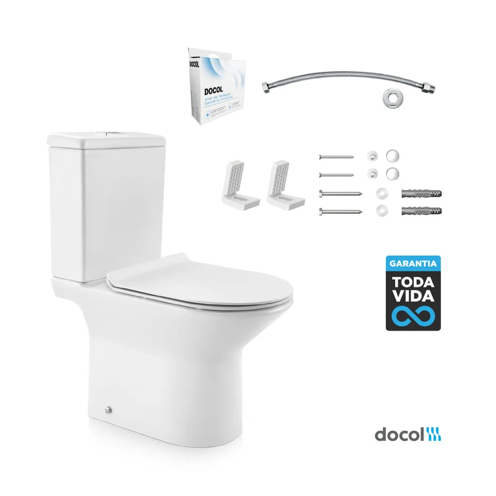 KIT BACIA ACOP SV SIF LIFT BR/CROM DOCOL