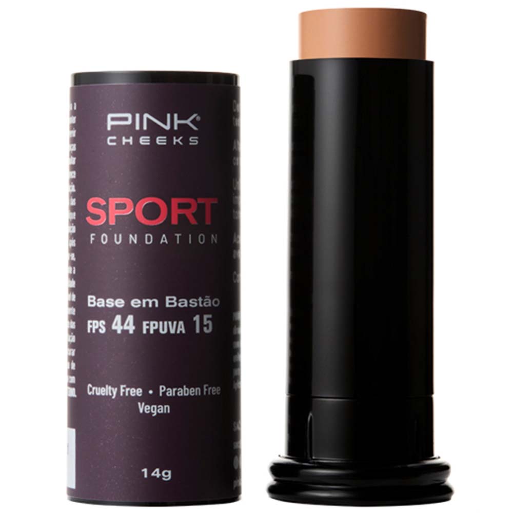 Base em Bastão Pink Cheeks - Sport Make Up Foundation — B60 Cafe Bronze