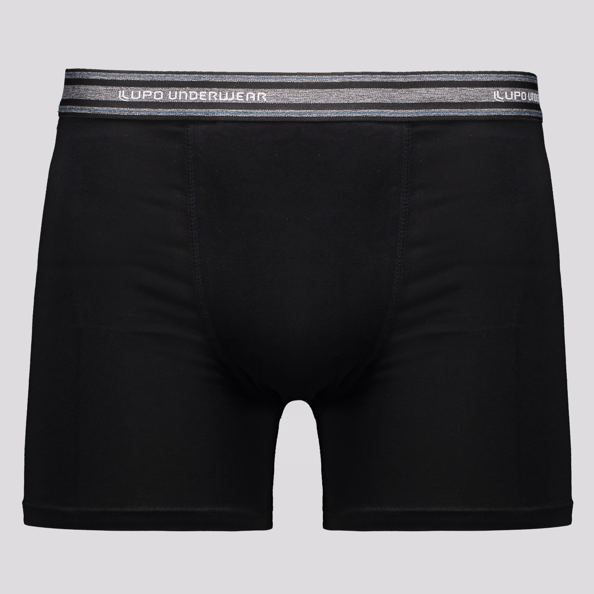 Cueca Lupo Boxer Algodão com Elastano Basic Preta