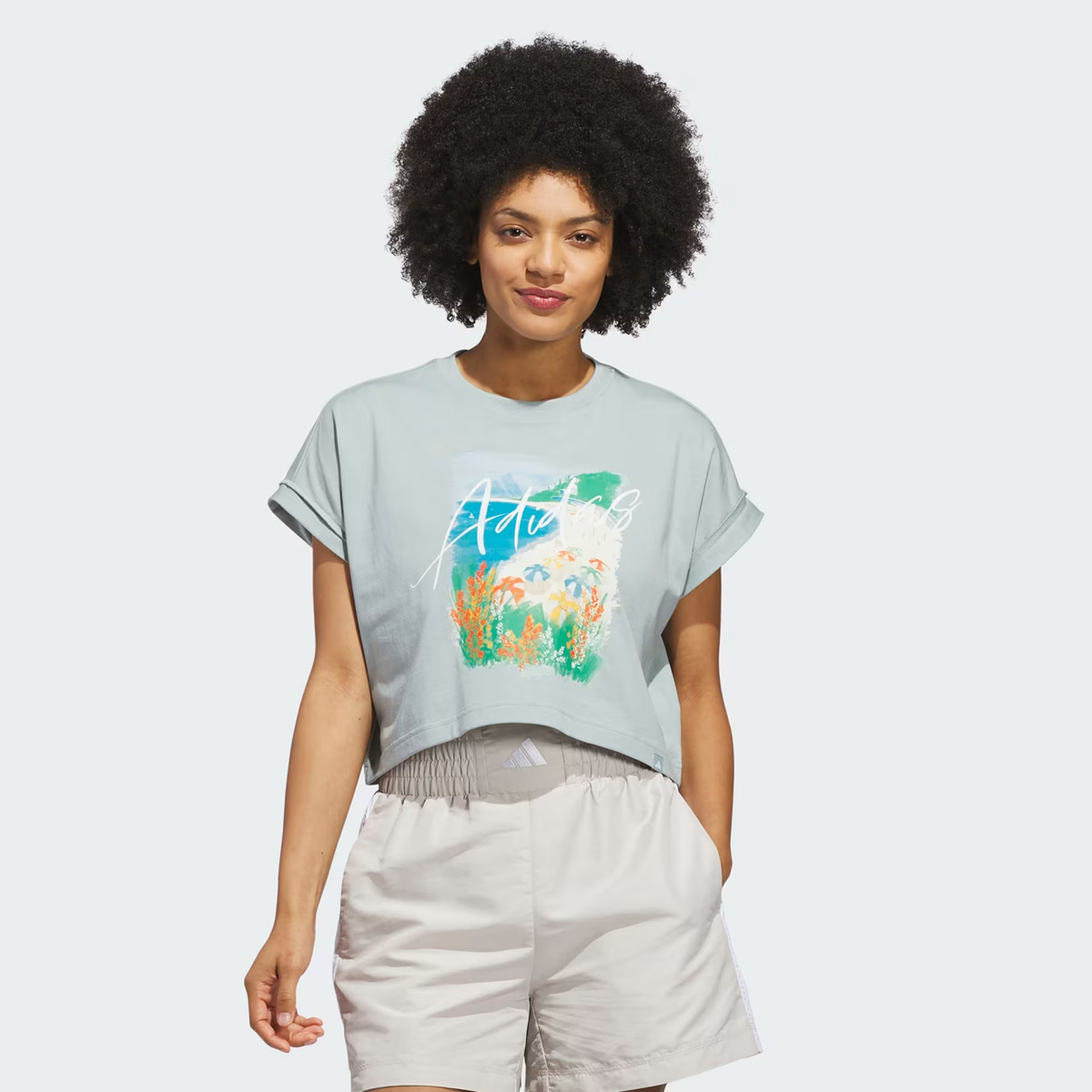 Cropped Adidas Destiadi 30 T Feminina Verde