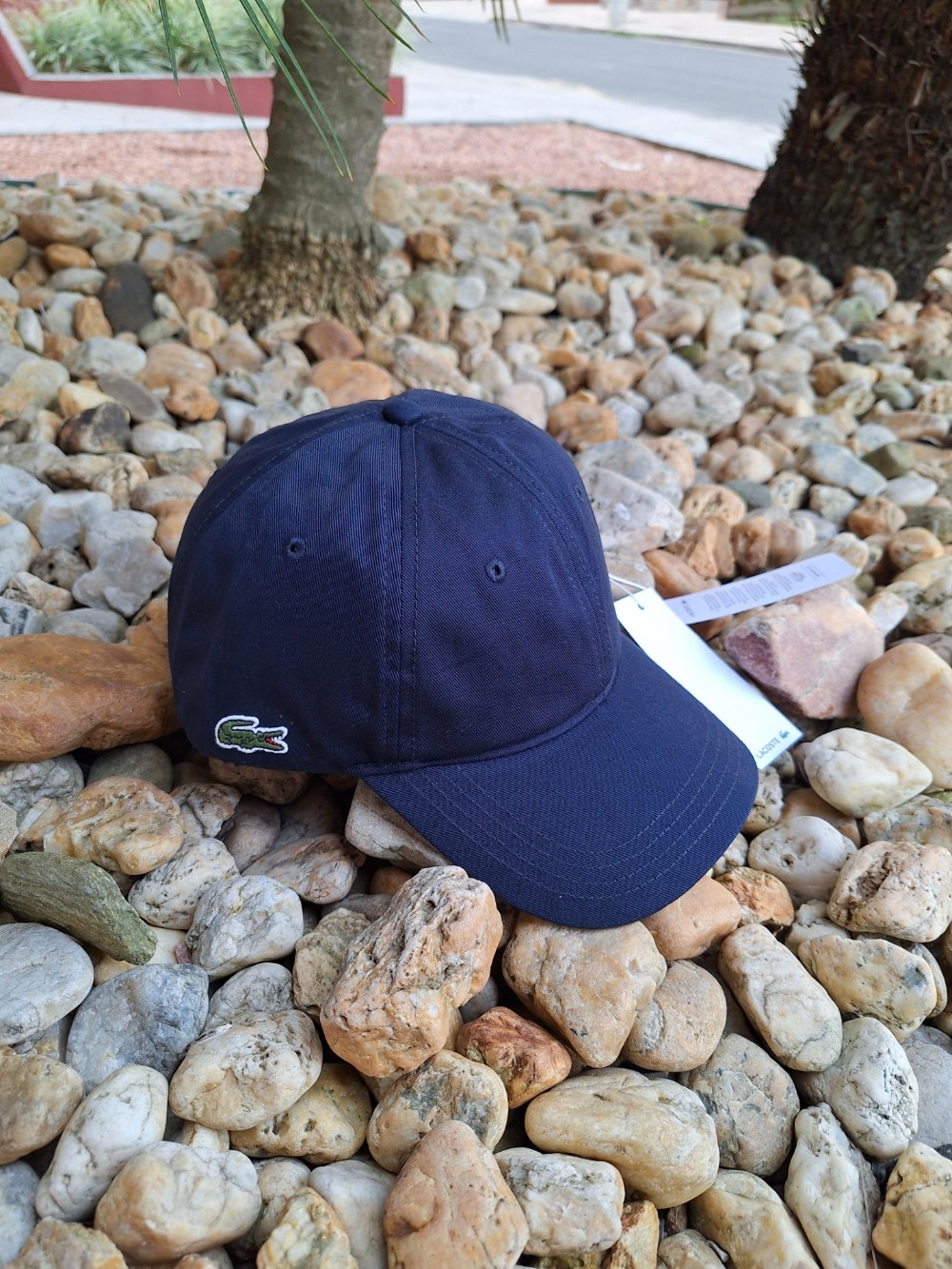 Boné Lacoste Cotton Gabardine Blue — Único, Novo