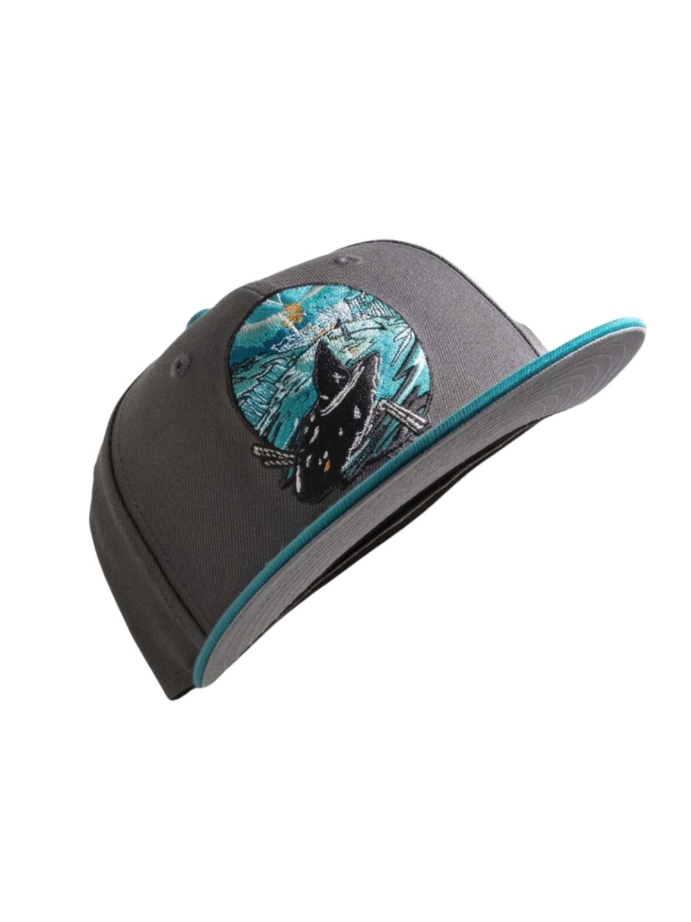 Boné New Era San Jose Sharks 59FIFTY Shark River Aqua Grey — 7-3/8, Novo