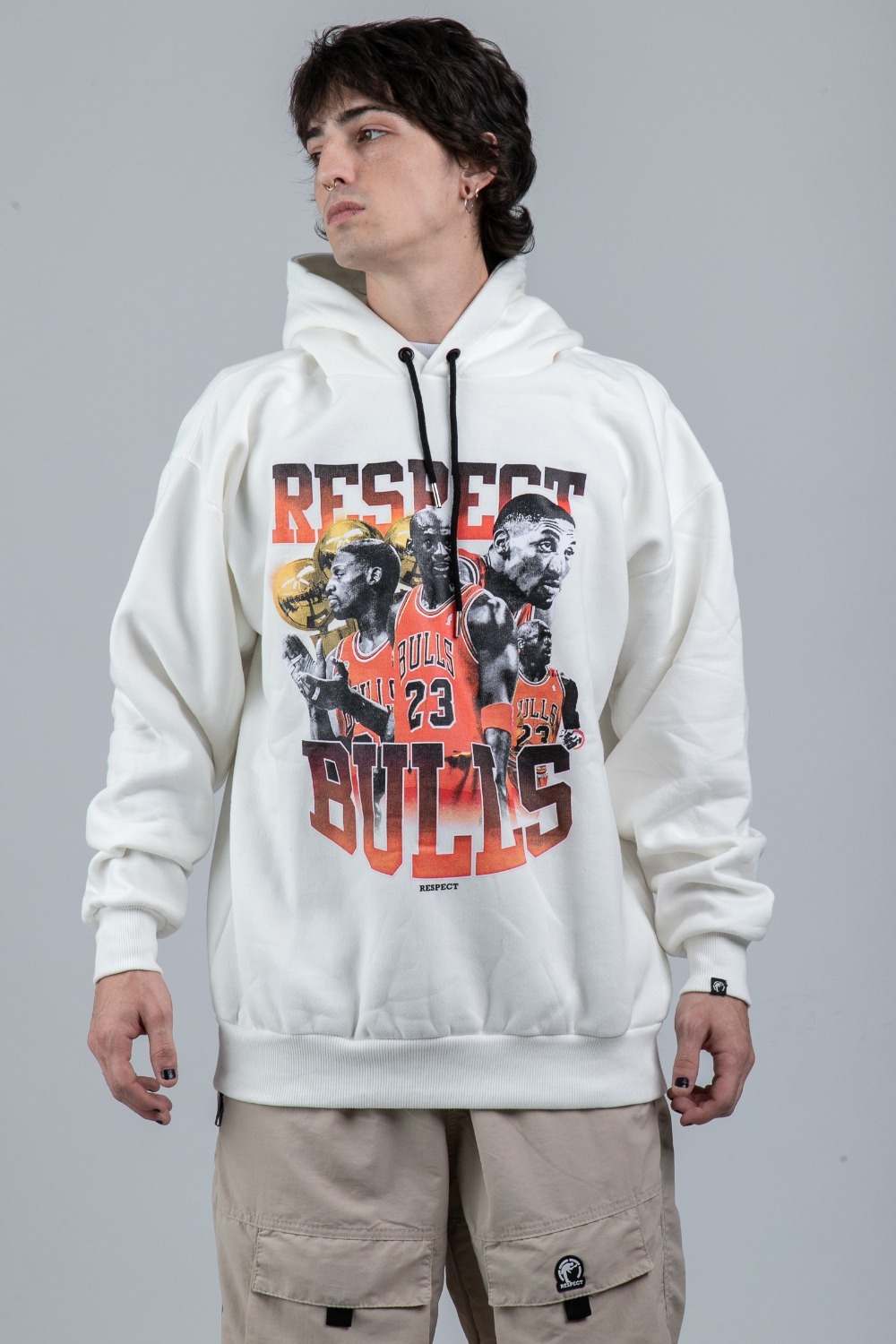 Moletom Respect Vintage Chicago Stars Off-White — P / M / G / XG / XXG / 3XG, Novo