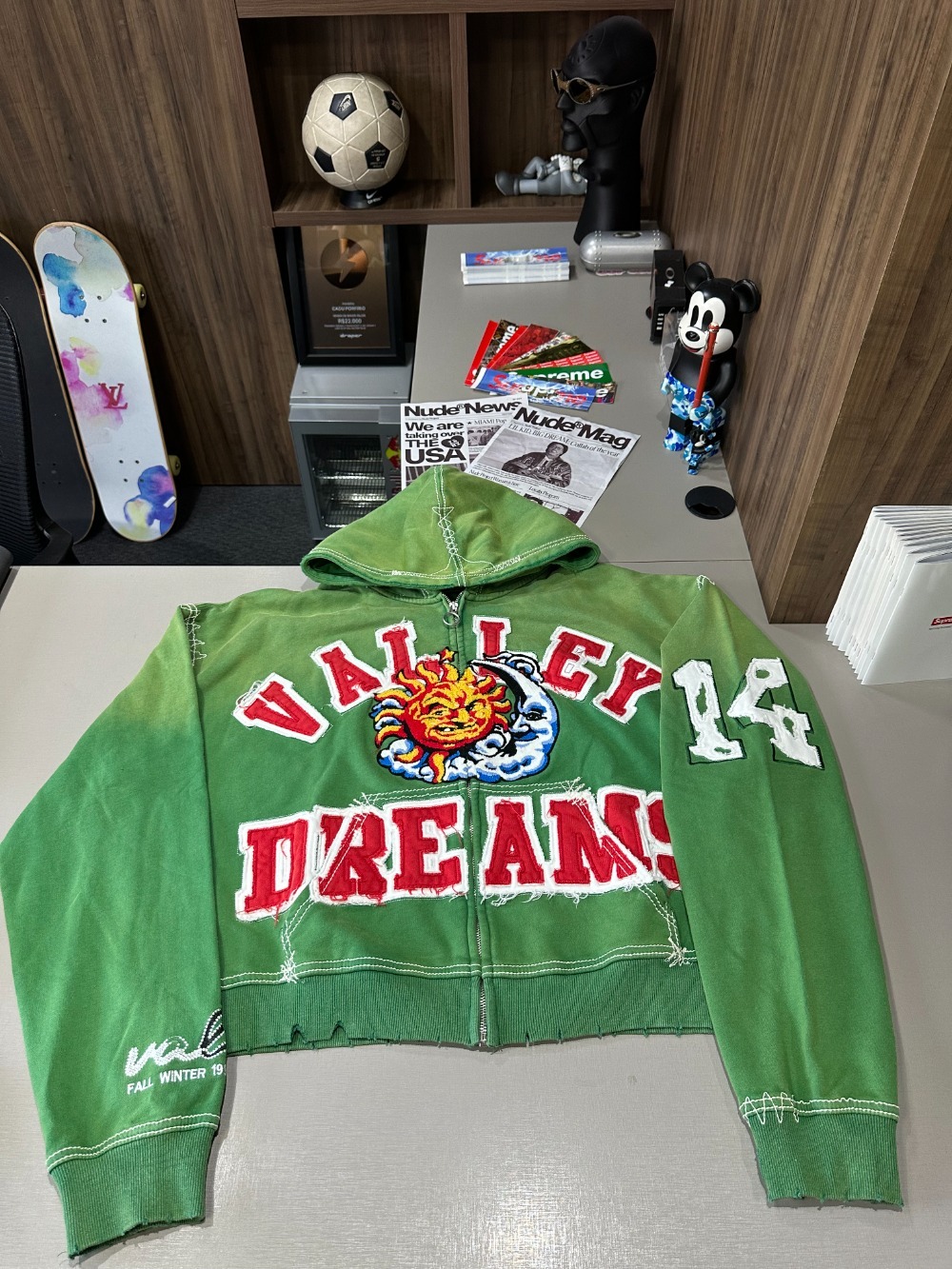 Moletom Vale Lives Forever Sunny Zip Up Green — XXG, Novo