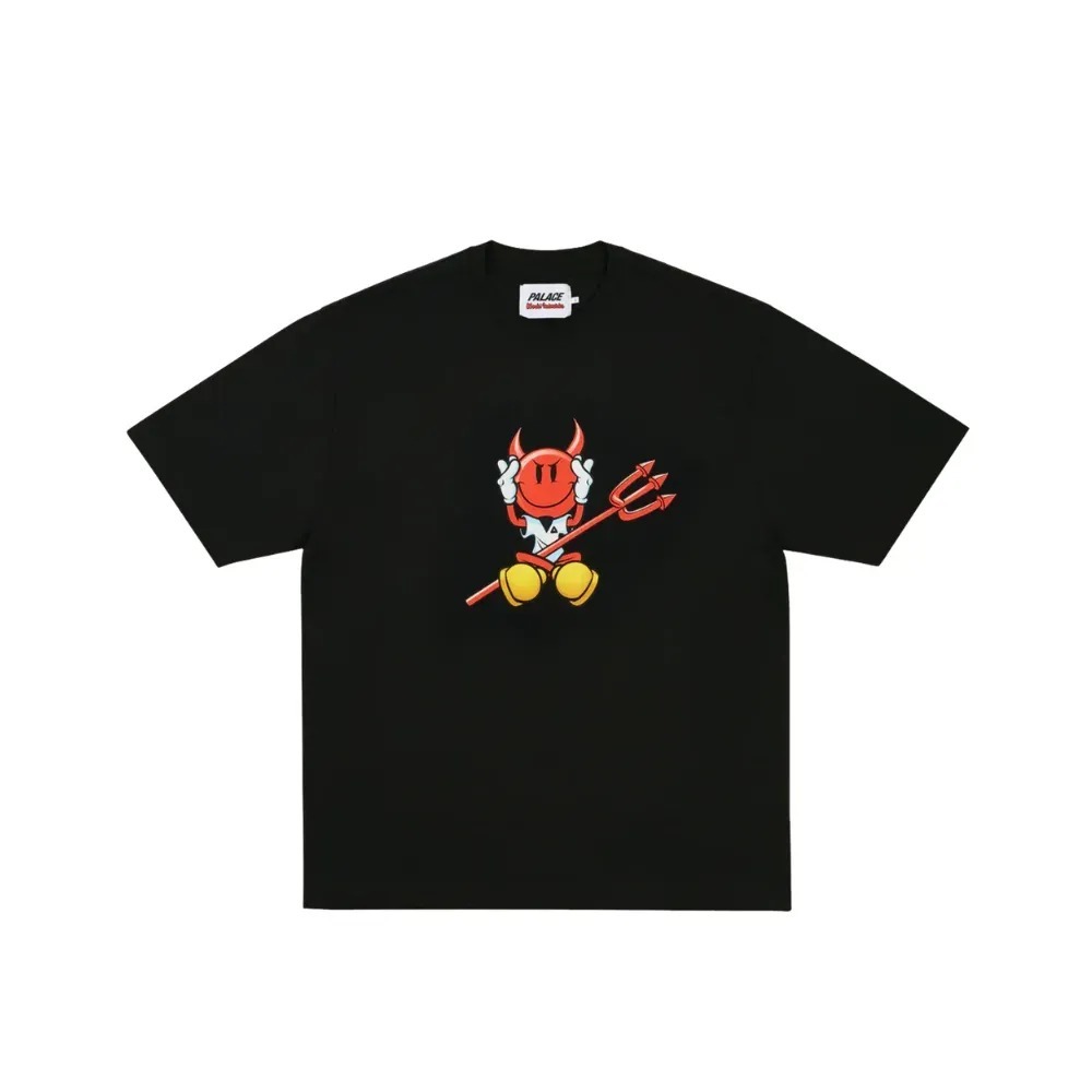 World Industries x Palace Camiseta Devil Black — M / G / XG, Novo