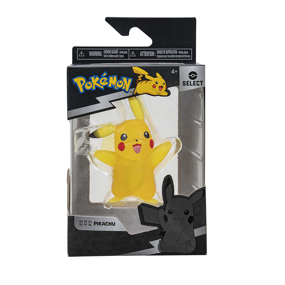 Pokemon - Boneco De Batalha Translúcida De 8Cm - Pikachu