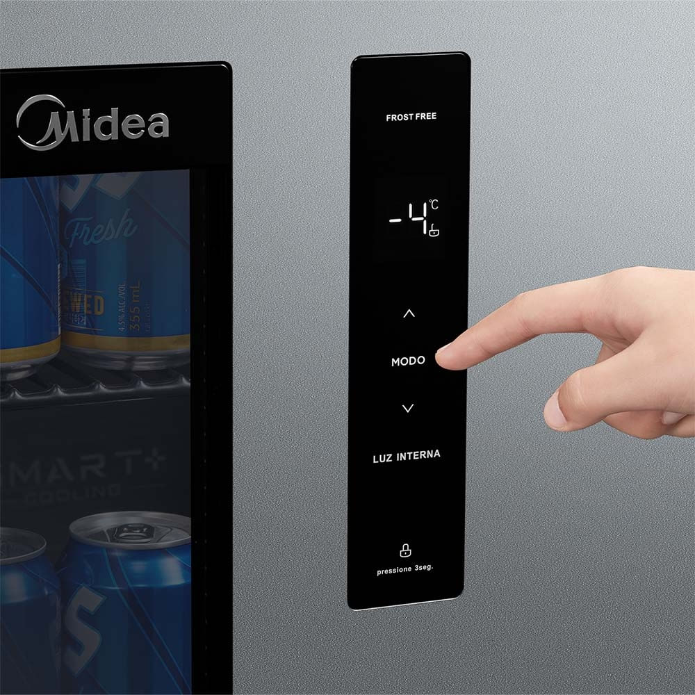 Foto 4 de Cervejeira Frost Free 82L Prata Midea 110