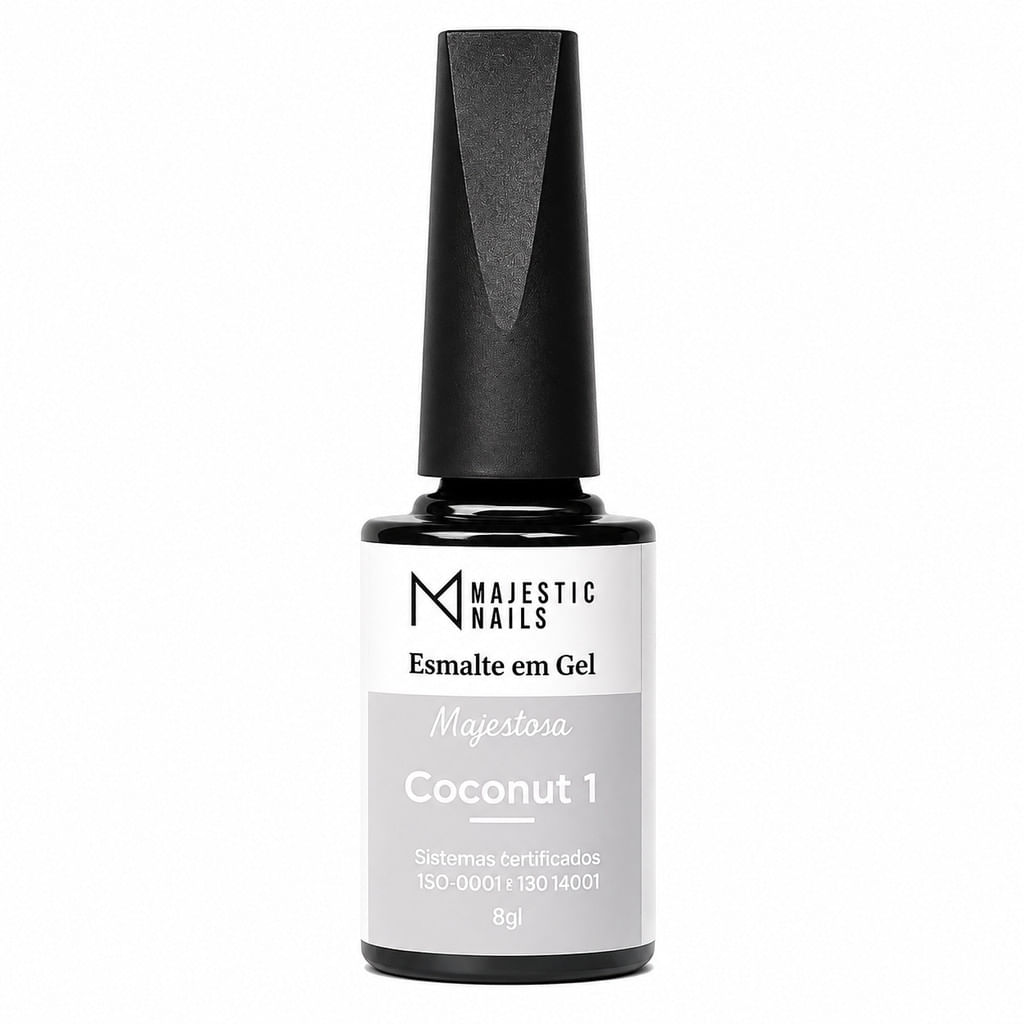 Esmalte em gel COCONUT 1 9g Alongamento Majestic Nails