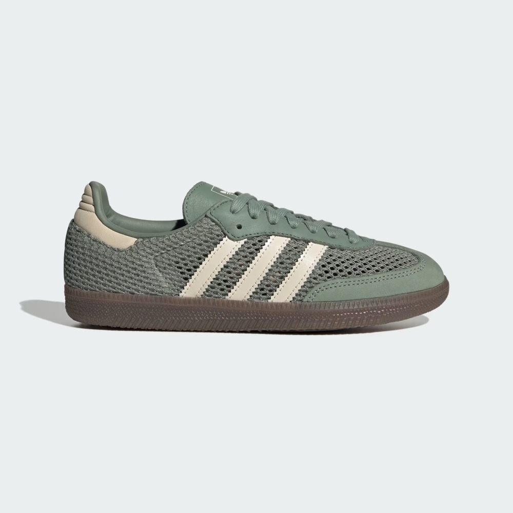 adidas Samba OG Silver Green Wonder White Gold Metallic — 36, Novo