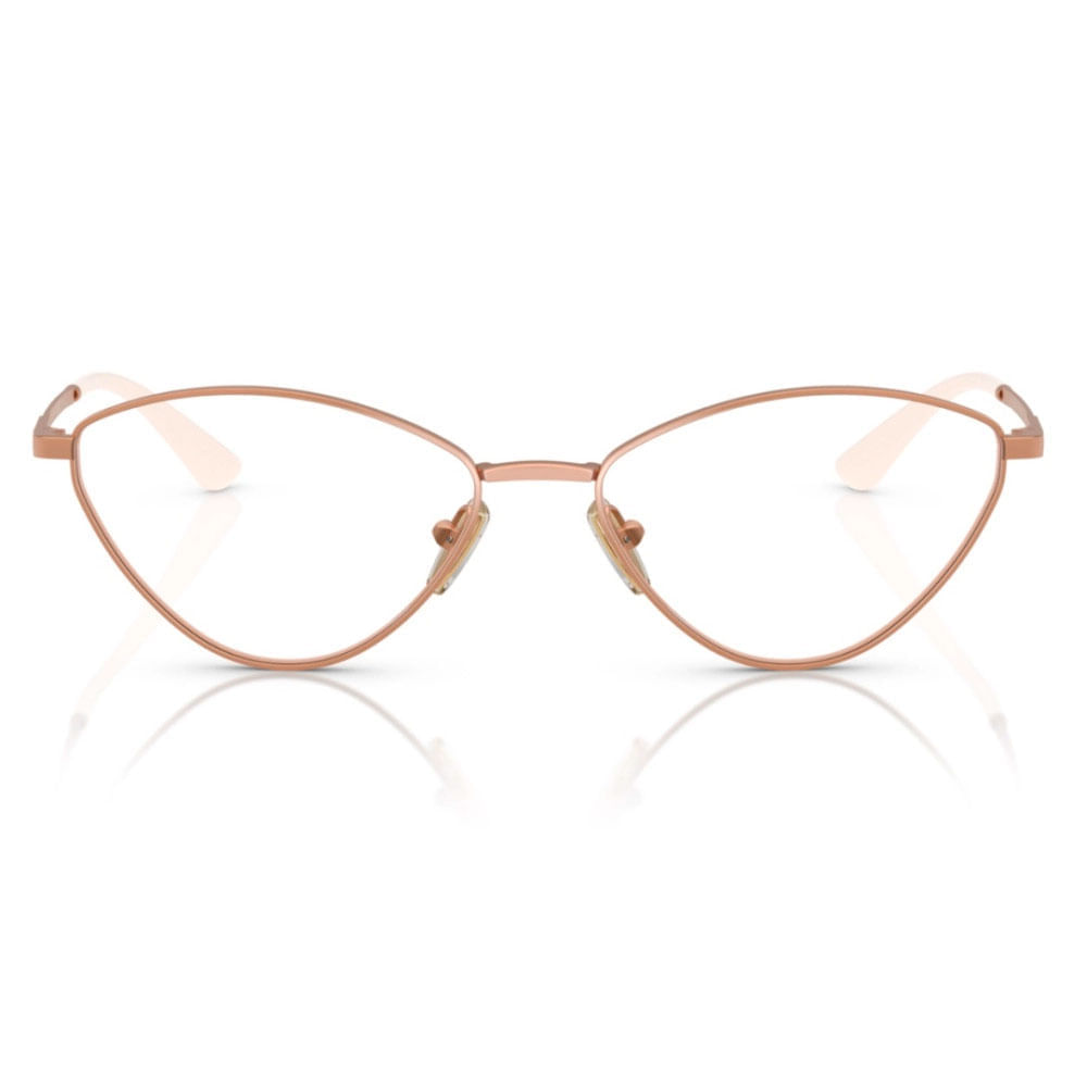 Foto 2 de Armação de Óculos de Grau Feminina Vogue Irregular VO4325 5152 Cor Ouro Rosa