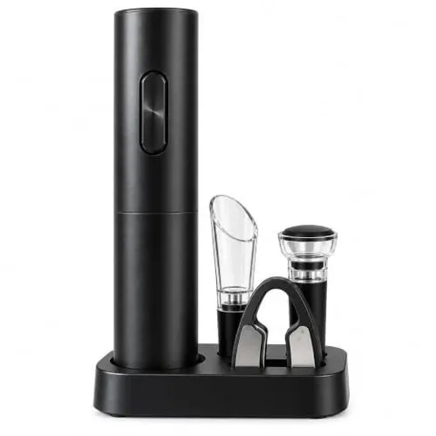 Kit Abridor Vinho Elétrico 5 Peças Aerador
