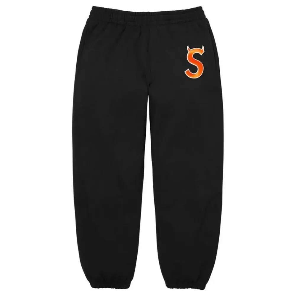 Calça Supreme Devil S Logo Black SS26-W5 — M / G / XG, Novo