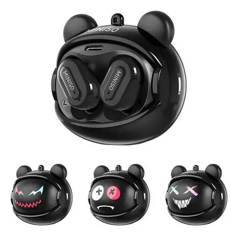 Fones Miniso Ms118 Tradutor Ia 135 Idiomas Black