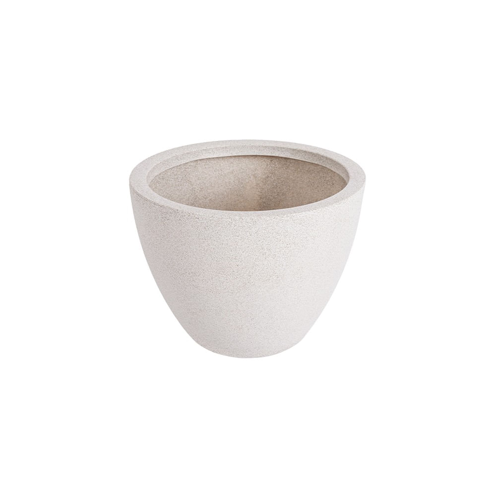 Vaso De Plástico Cone Baixo Pote N° 28 Branco Marmore Vasap