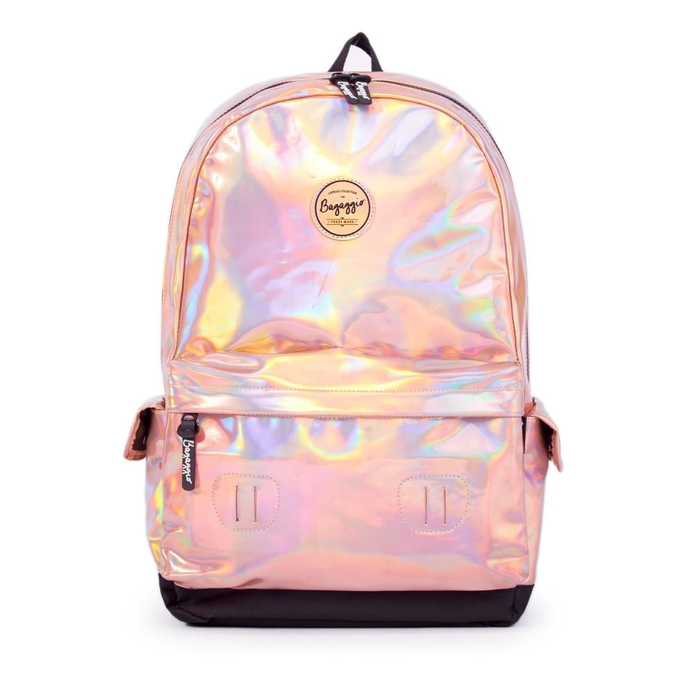 Mochila Feminina Holografica I Dourada U / Dourado