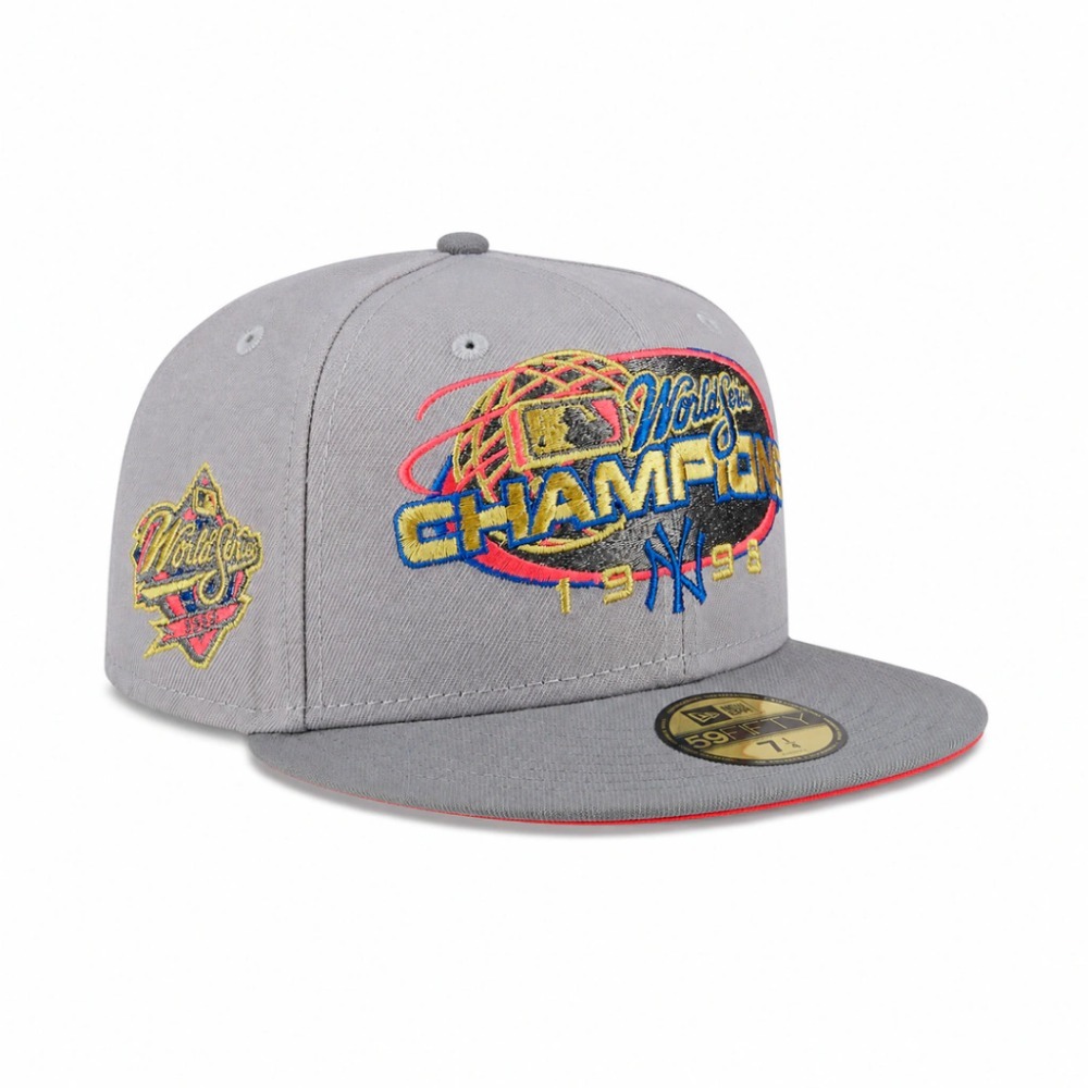 Boné New Era 59Fifty New York Yankees The 1998 World Series Grey — 7-1/4 / 7-1/2, Novo