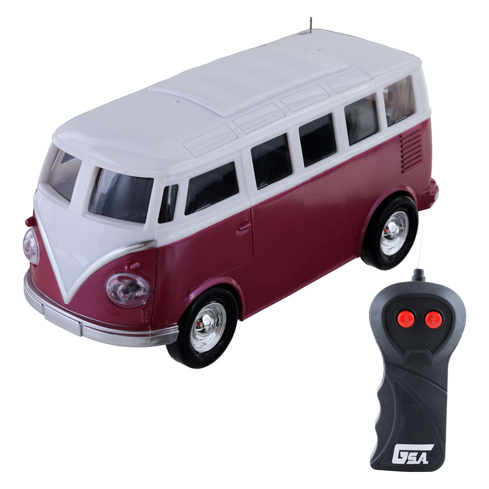 Carrinho de Controle Remoto Garagem S.A. Furgão - Vermelho