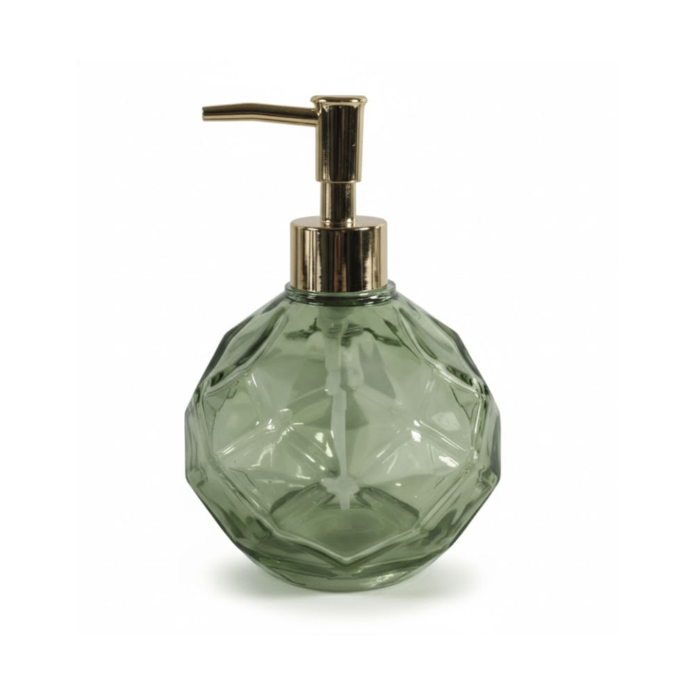 Porta Sabonete Líquido Vidro Verde - Btc