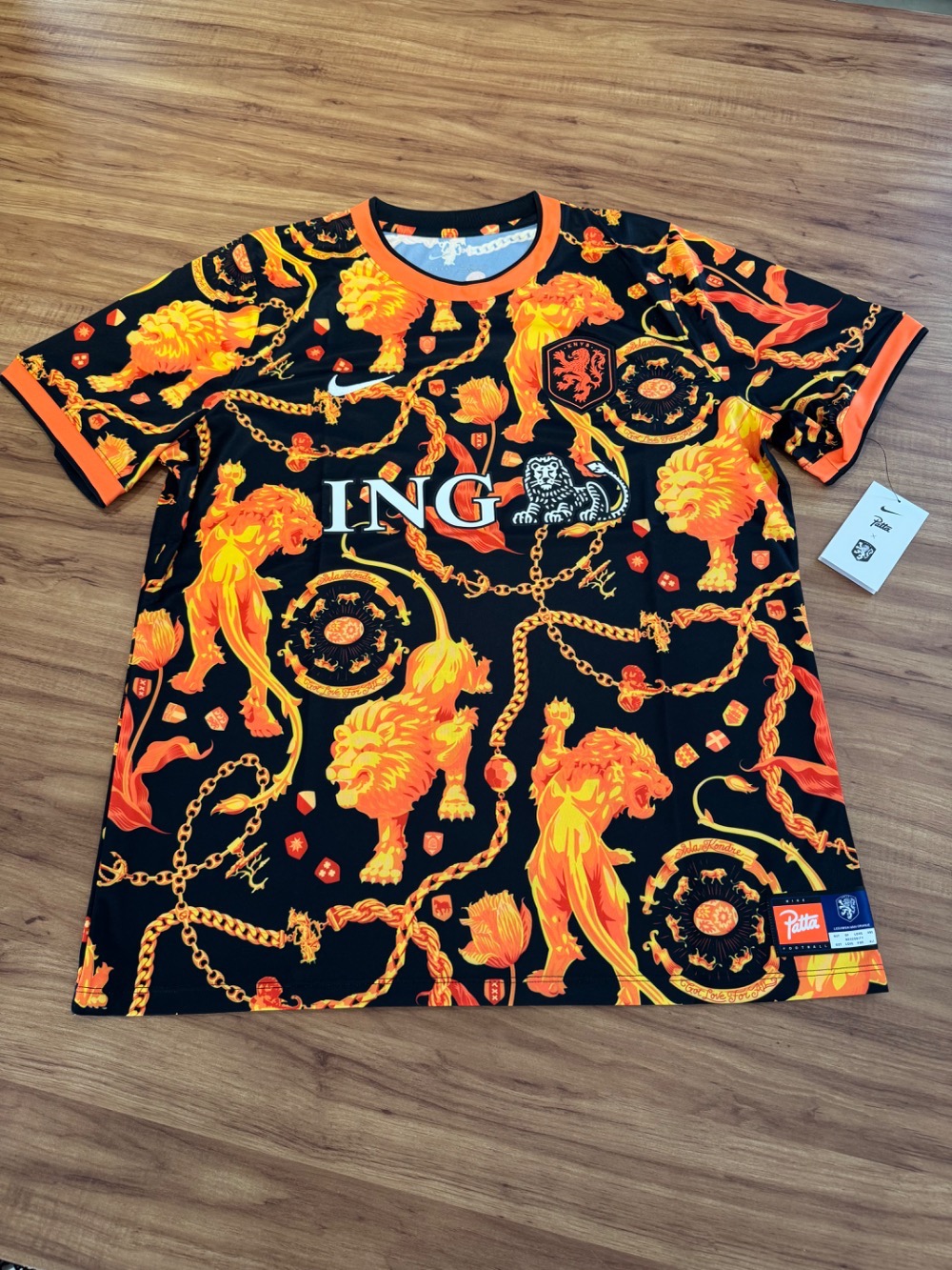 Holanda x Patta x Nike Camiseta Dri-FIT Academy Pro Pré-Jogo Orange — G, Novo