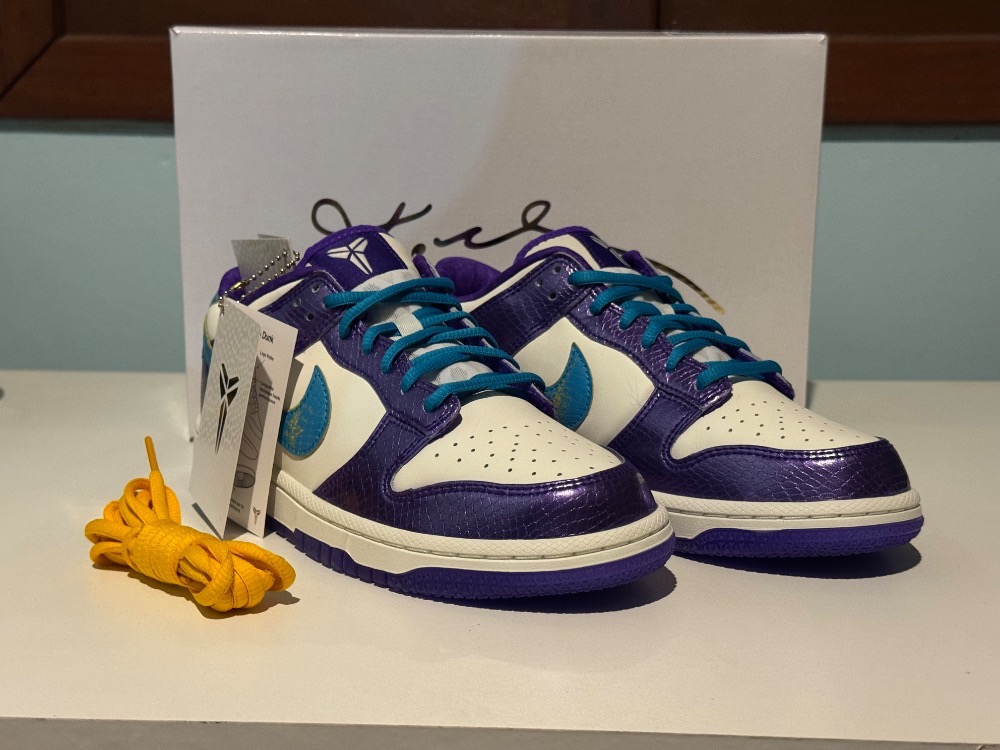 Nike Dunk Low Protro "Draft Pack" Charlotte to LA Purple — 39, Novo