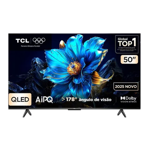 Smart TV 50" TCL 50P7K 4K QLED UHD Google TV