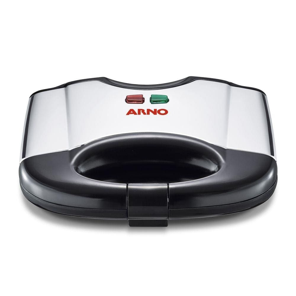 Sanduicheira Grill Arno SACS Placa Antiaderente Pés Antiderrapantes Inox e Preto Inox / 110