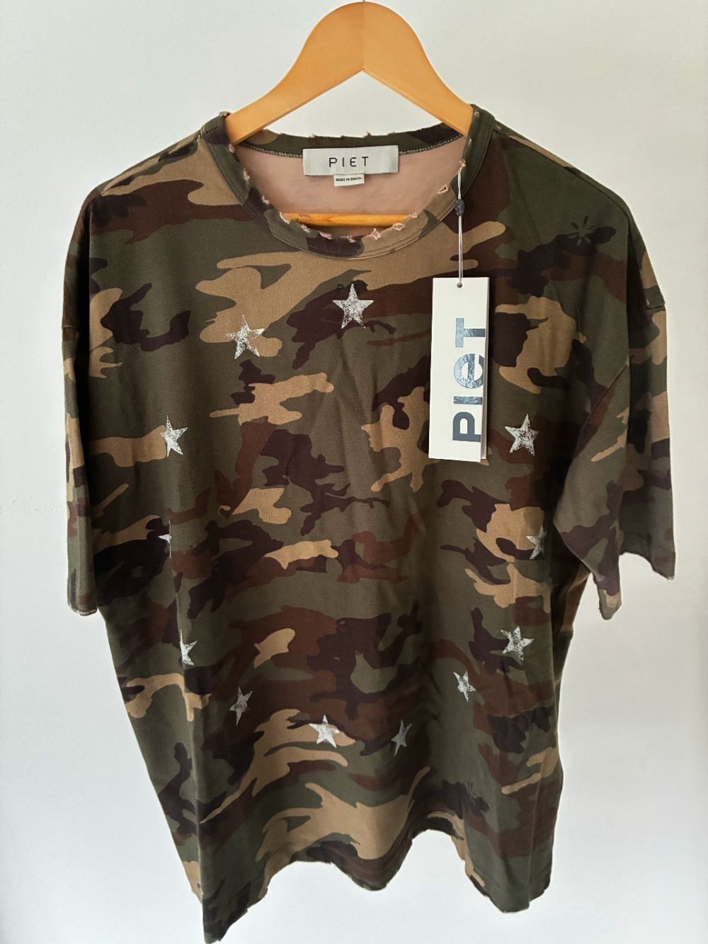 Camiseta Piet Camo Relaxed — XXG, Novo