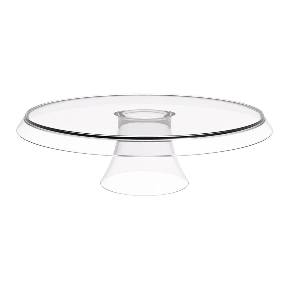 Foto 3 de Boleira Porta Bolo com Cúpula e Pé 25cm Transparente Glassy Crippa Doces Petiscos
