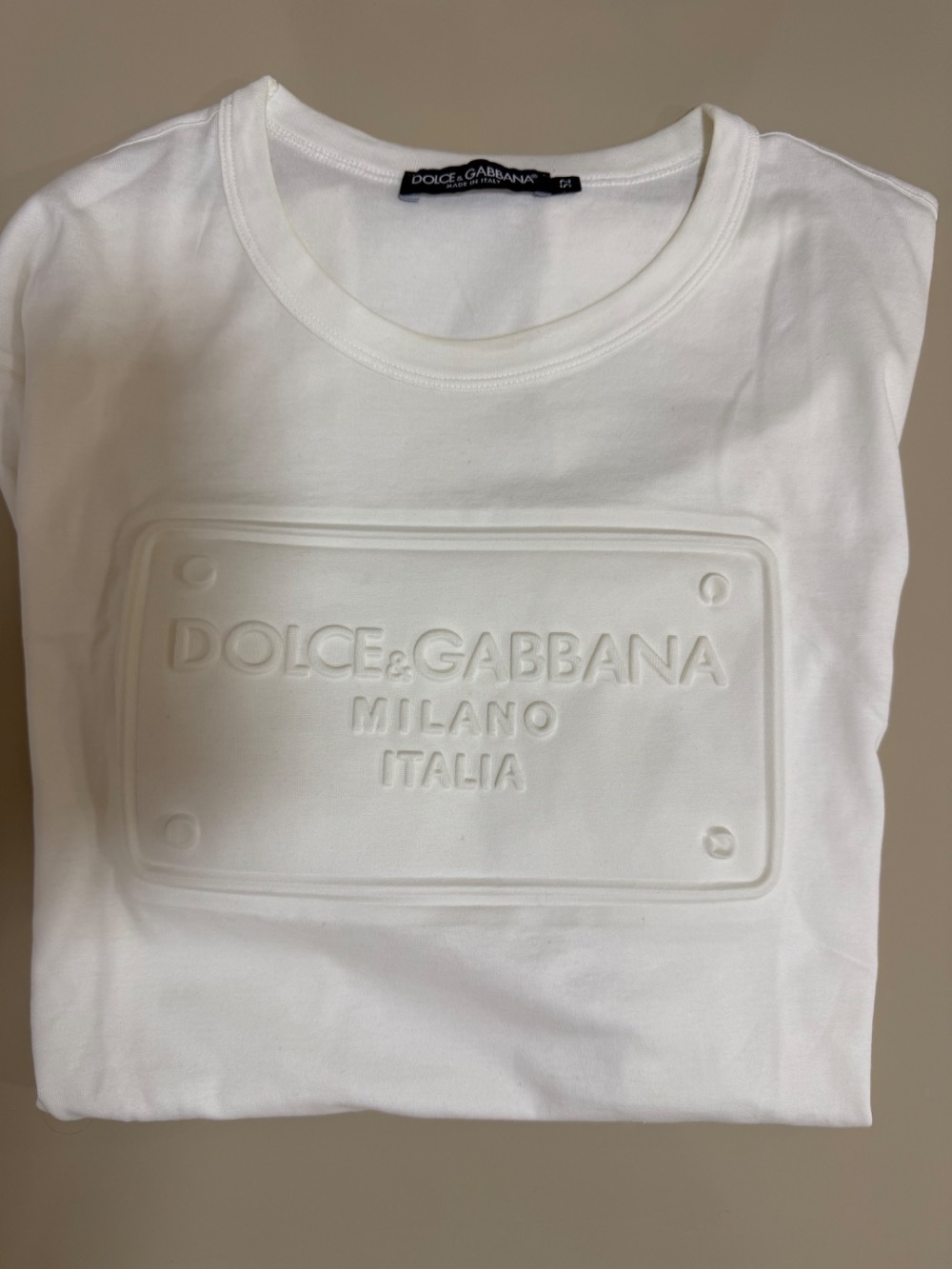 Camiseta Dolce & Gabbana Logo White — XG, Novo