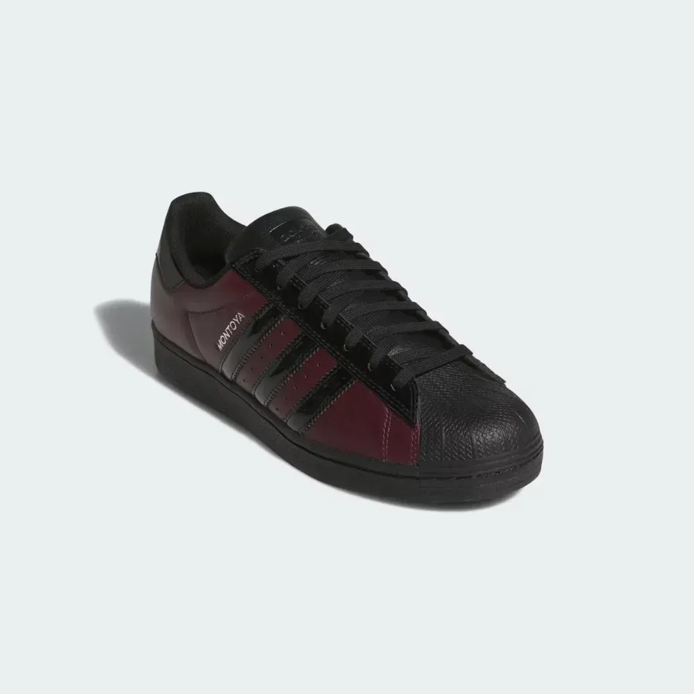 Marcos Montoya x adidas Superstar ADV Maroon Core Black Maroon — 38 / 39 / 39.5 / 40 / 40.5 / 41 / 42 / 42.5 / 43 / 43.5 / 44, Novo
