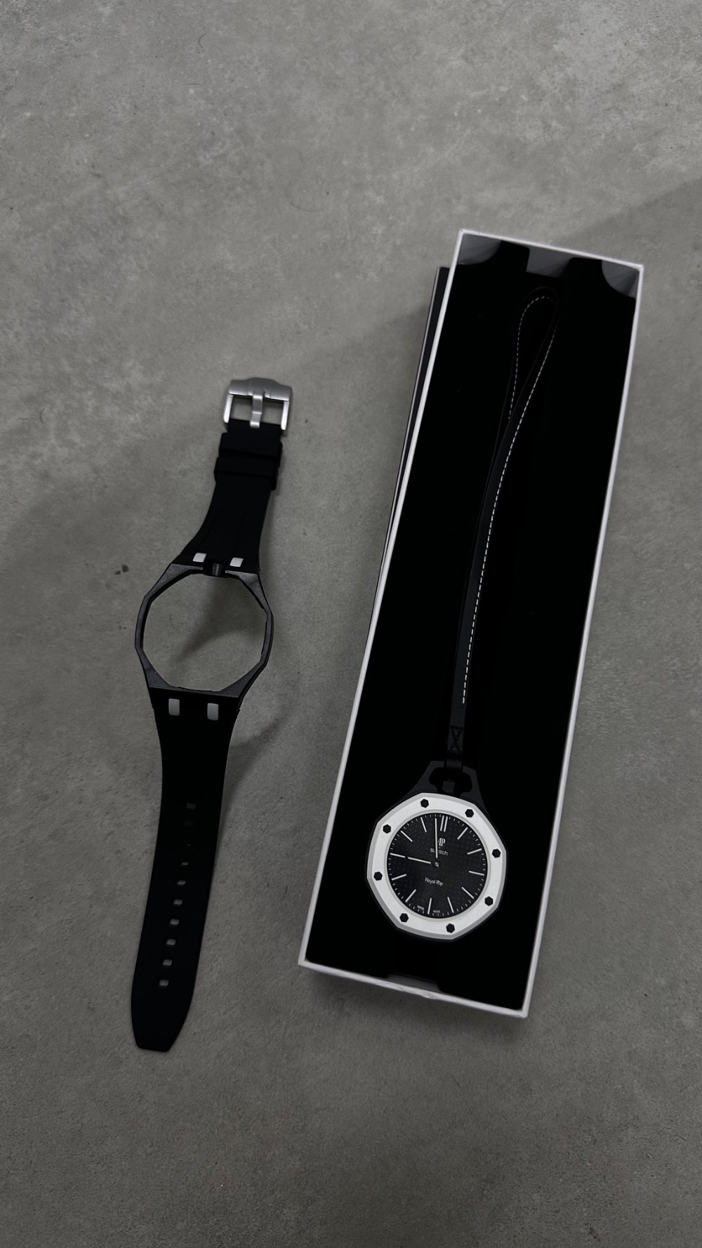 Audemars Piguet x Swatch Relógio Royal Pop OCHO NEGRO 40 mm — Único, Novo