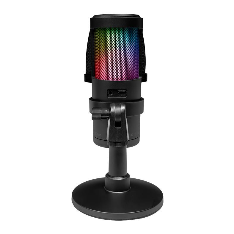 Foto 5 de Microfone Pichau Izar V2 Pro PRV, RGB, USB, Preto, PG-IZRPRV-B02