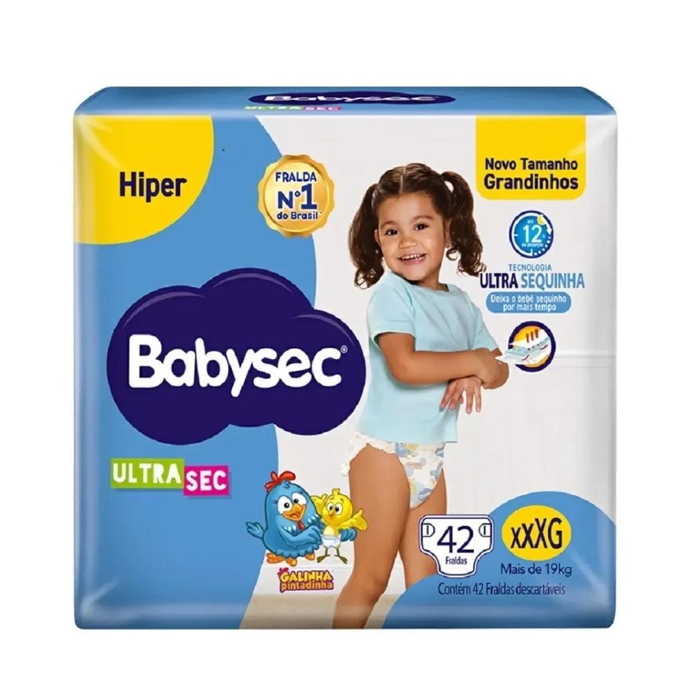 Fralda Babysec Galinha Pintadinha Hiper XXXG Com 42 Unidades