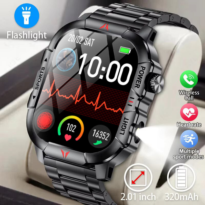 LIGE X31 Relógio Inteligente Original Unissex HD Full Touch Esportes Ao Ar Livre IP68 À Prova D'água Rastreador De Fitne