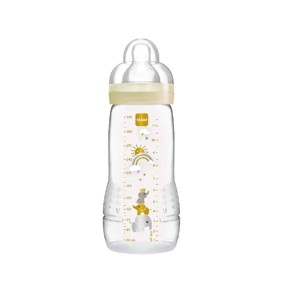 Foto 2 de Kit 2 Mamadeiras Easy Active 270/330ml 2m+ Neutra - MAM
