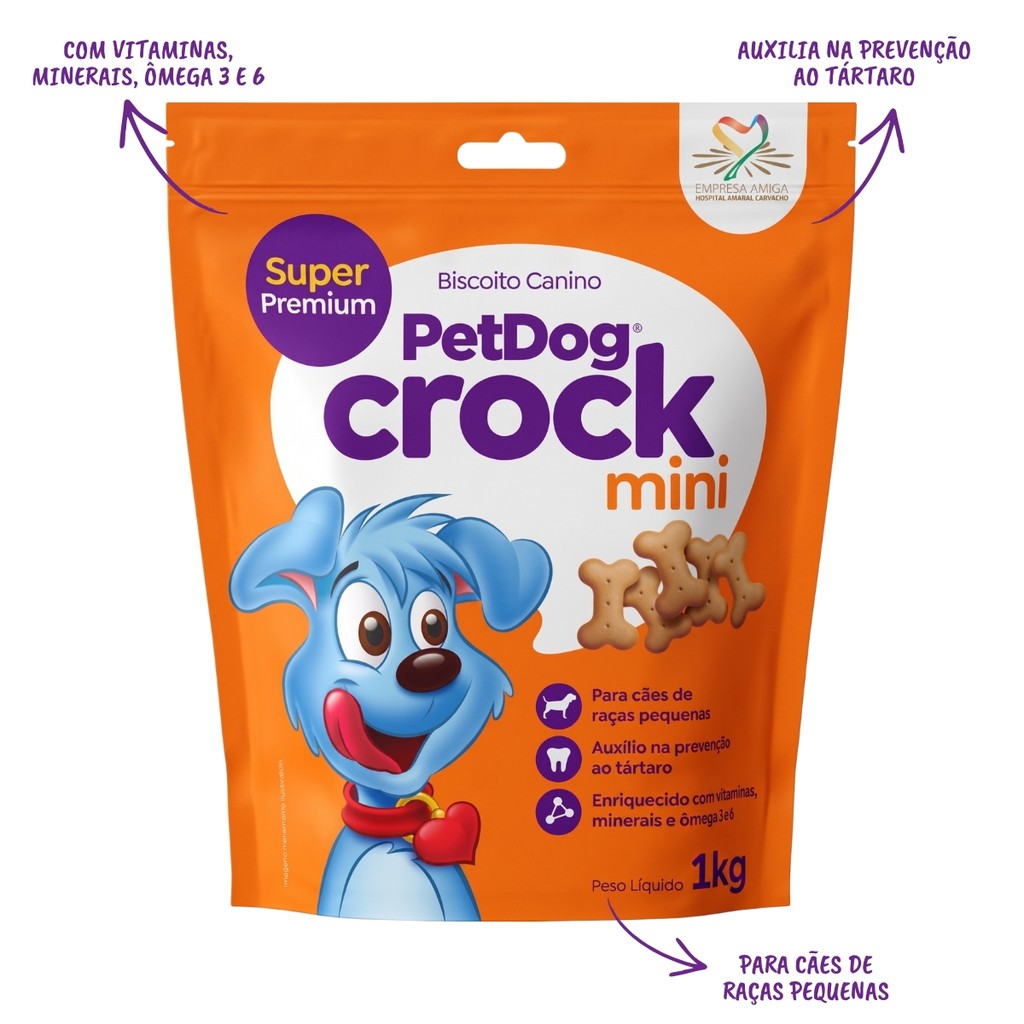 Foto 2 de PET DOG CROCK MINI 500G