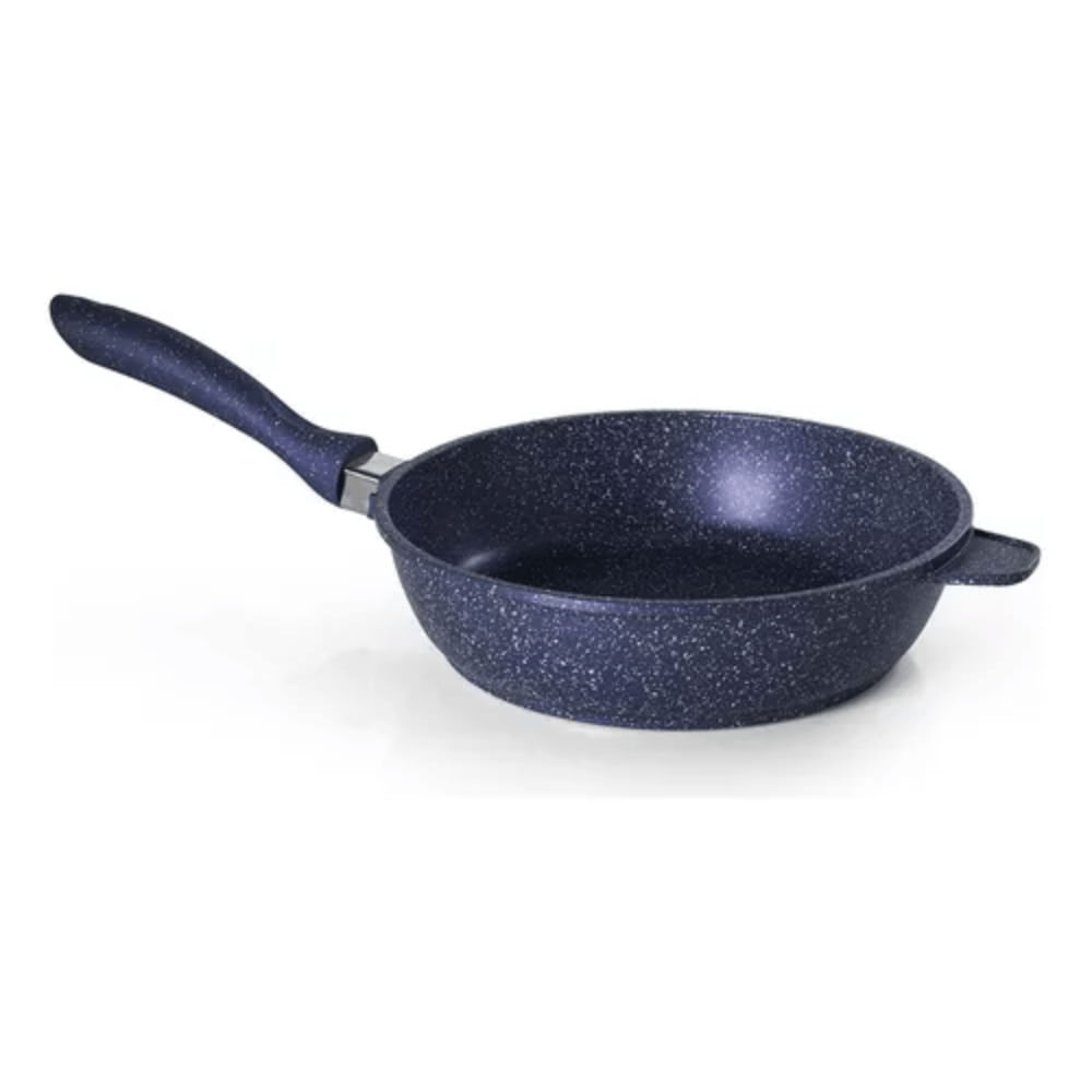 Frigideira Graniflon Moda Do Chef Azul 28Cm - Marcamix Esmaltado