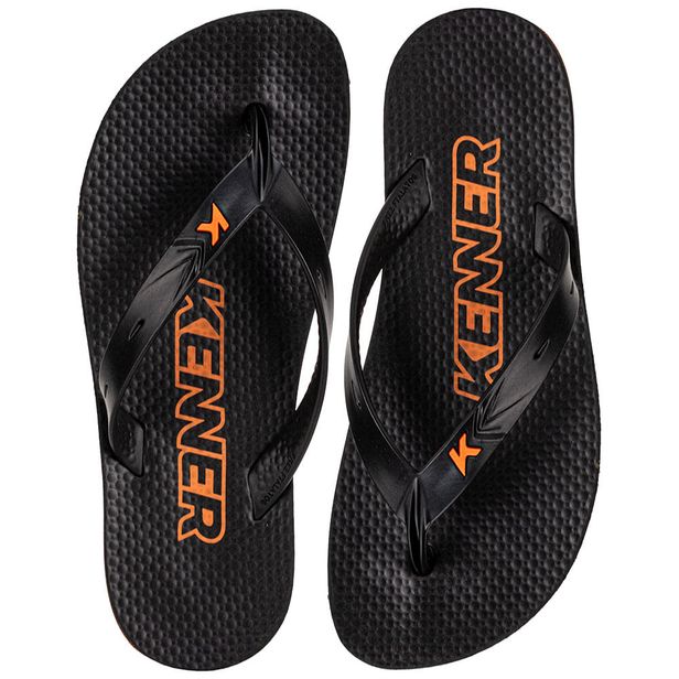 Chinelo Masculino Summer Kenner DGX PRETO/LARANJA 37